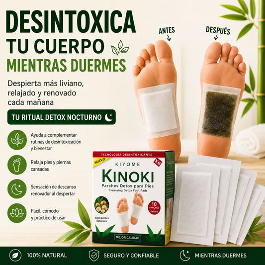 Parches DETOX KINOKI - Despierta más liviano y renovado cada mañana | Pack x30