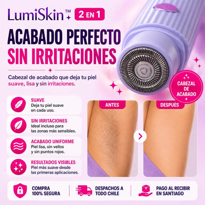 LumiSkin™ 2 en 1 | Depiladora Femenina Recargable
