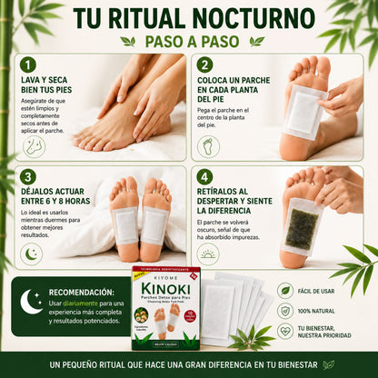 Parches DETOX KINOKI - Despierta más liviano y renovado cada mañana | Pack x30