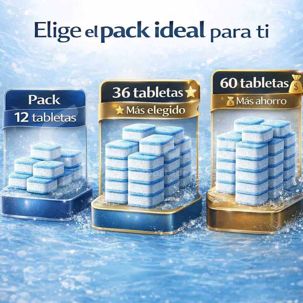 Tabletas anti olor y limpieza profunda para lavadora | Pack x12