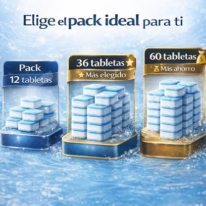 Tabletas anti olor y limpieza profunda para lavadora | Pack x12